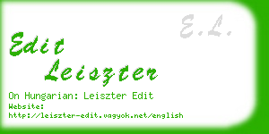 edit leiszter business card